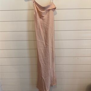 ASTR The Label Cowl Slip Midi Dress, Blush sz med